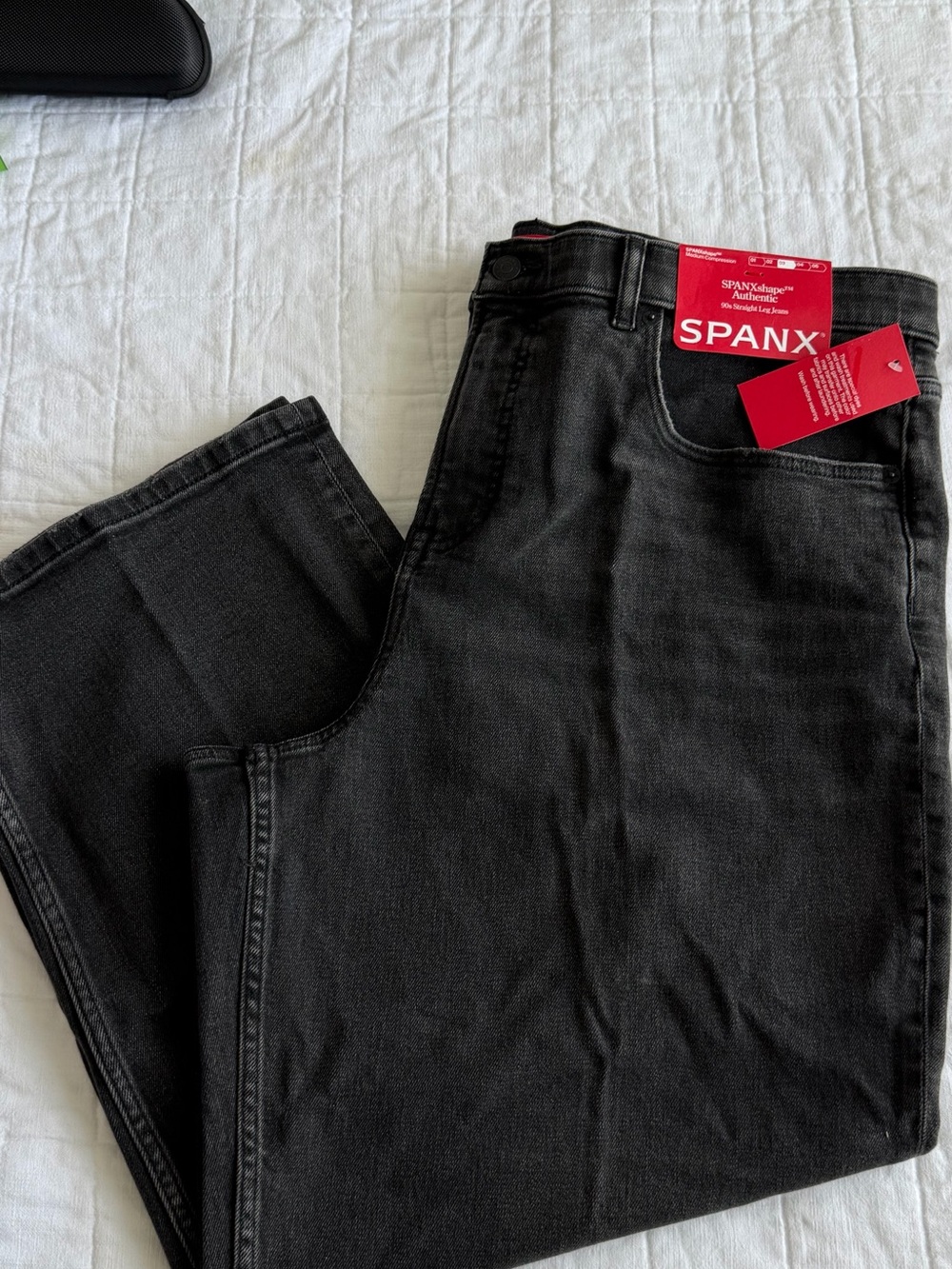SPANX Black Relaxed-Fit Women's Jeans - Stretch Denim